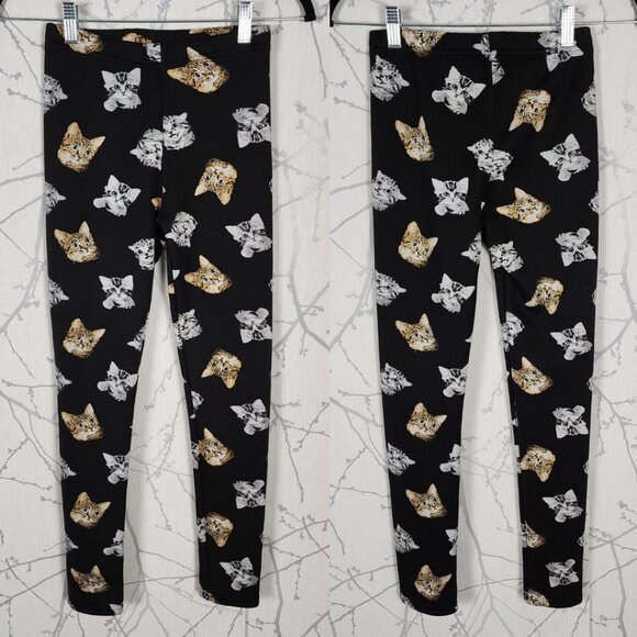 Just Cozy Cats Kittens Printed Fleece Lined Leggings Winter Outdoor - Picture 1 of 2